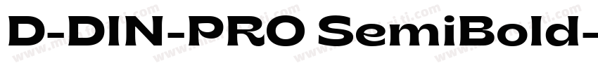 D-DIN-PRO SemiBold字体转换
